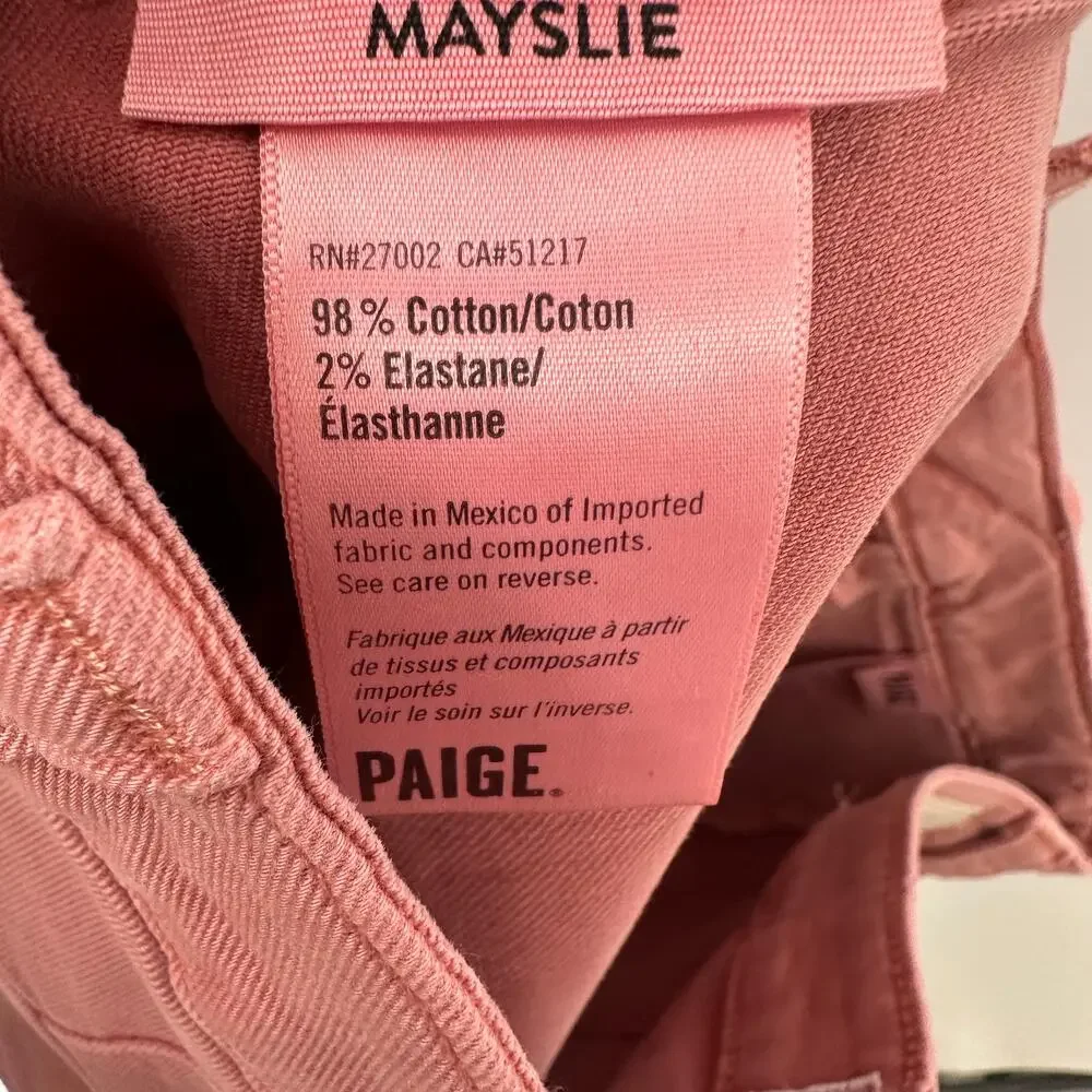 PAIGE New Mayslie Denim Shorts in PInk // 31